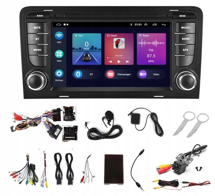 RADIO GSP ANDROID CARPLAY BLUETOOTH WIFI AUDI A3 8P 2003-2012 2GB 64GB 