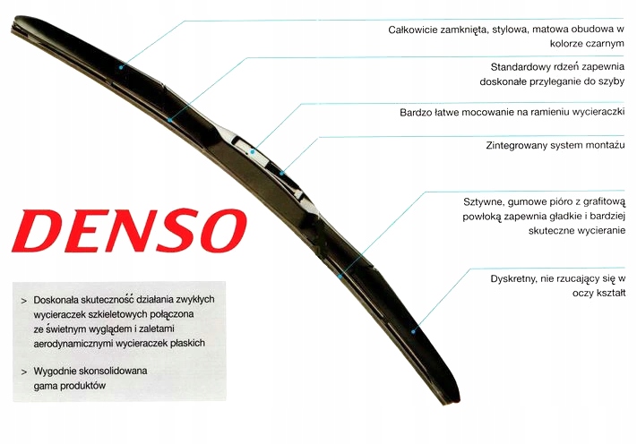 DENSO ESSUIE-GLACE ARRIÈRE 500MM