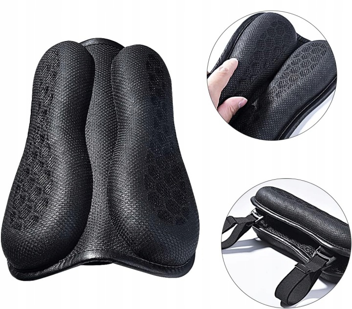 COUSSIN VERS SIÈGES MOTOCYCLETTE 31*21*3,5CM NOIR