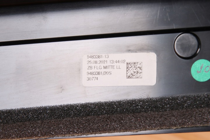 BMW U06 X1 U11 2 PIÈCES U10 BAGUETTES DÉCORATIF DÉCOR TABLEAU DE BORD CONSOLES QUARZ POUSSOIR 9496115