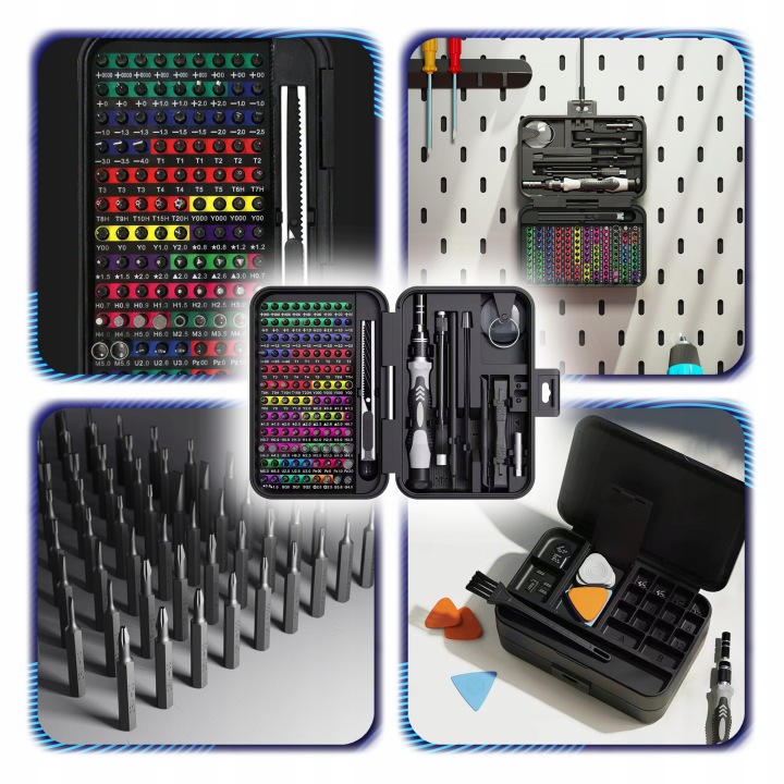KIT PROFESSIONNEL PRECYZYJNYCH WKRETAKI SRUBOKRETOW GRAND 132E TORX BITY