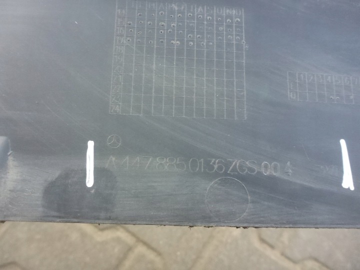 MERCEDES VITO W447 A4478850136 PLAQUE PROTECTION SOUS PARE-CHOCS ORIGINAL