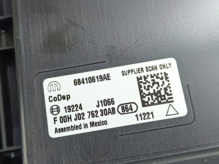 2022 JEEP GRAND CHEROKEE WL AUTRE CONTRÔLEURS 68410619AE
