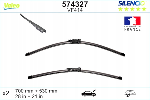 LIMPIAPARABRISAS ESCOBILLAS 2 PIEZAS VF414 SILENCIO XTRM 700 530MM MERCEDES GL 