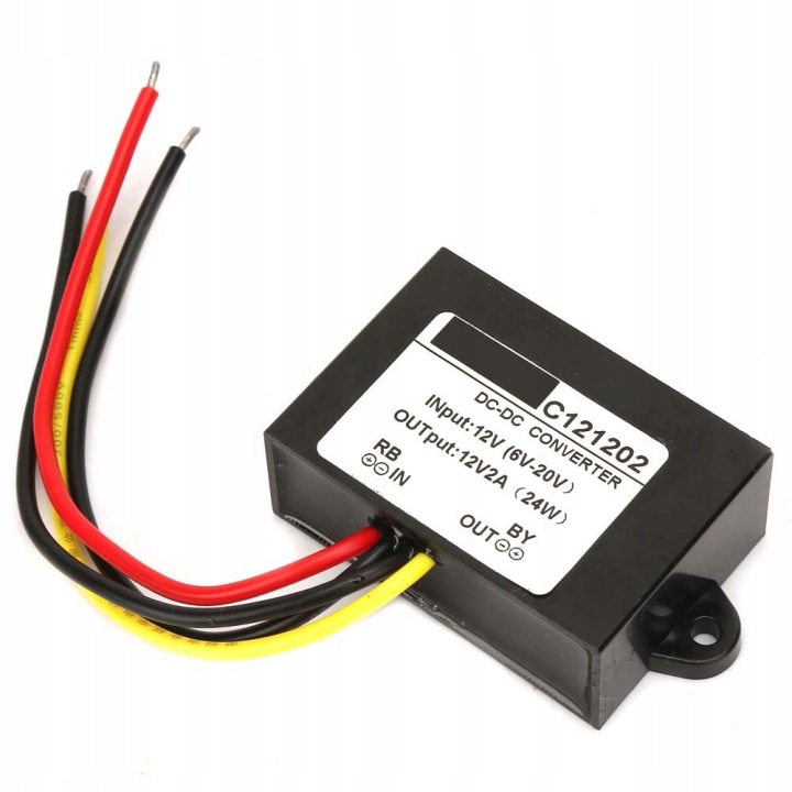 CONVERTISSEUR RÉGULATEUR TENSION 6-20V VERS 12V 2A