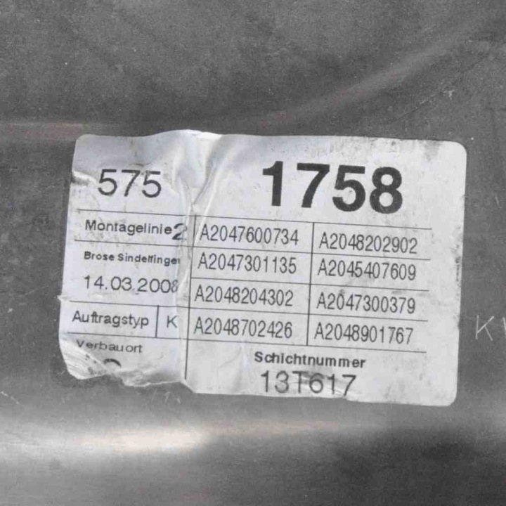 ÉLÉVATEUR VITRES ARRIÈRE GAUCHES PORTES MERCEDES-BENZ C (W204) A2048200642