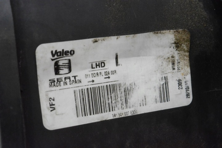 PROJECTEUR GAUCHE PHARE AVANT LENTILLE XÉNON EUROPE 3R1941007E SEAT EXEO 09-12