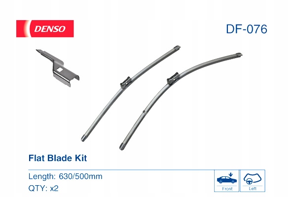 DENSO LIMPIAPARABRISAS ESCOBILLAS BEZPRZEGUBOWE PARTE DELANTERA 2 PIEZAS 630 500MM VOLVO S90 