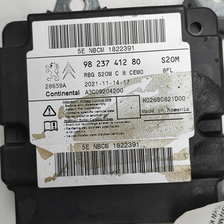 TOYOTA PROACE CITY PARTENAIRE BERLINGO MODULE CONTRÔLEUR AIRBAG EUROPE