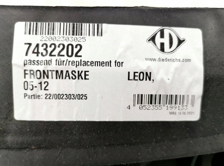 AVANT BRODERIE VERS SEAT LEON 05-09