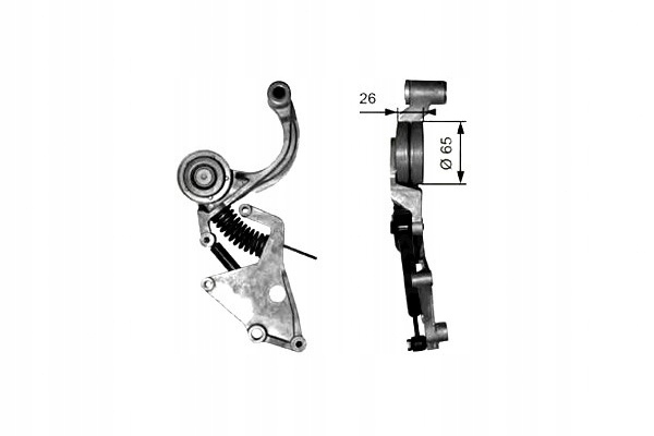 GATES T38404 TENSOR CORREA FORD VOLVO 