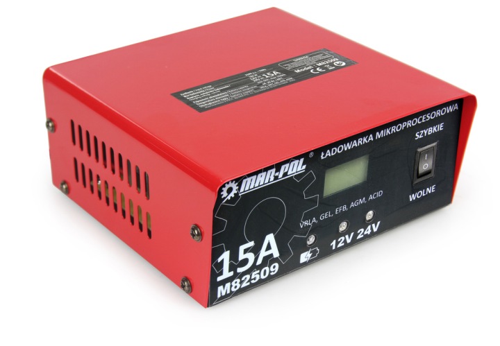 CHARGEUR MICROPROCESSEUR AUTOMOBILE VERS LADOWANIA BATTERIE 12/24V 10A