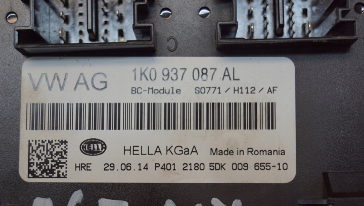 MODULE CONFORT SKODA SUPERB II LIFT 1K0937087AL