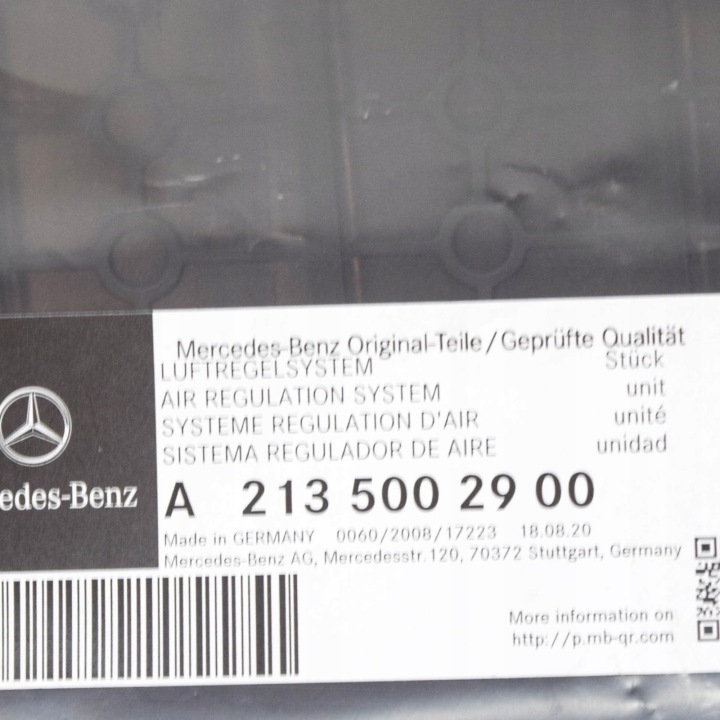 MERCEDES-BENZ E W213 AIR INTAKE PANNEAU GUIDE DUCT W/MOTOR A2135002900