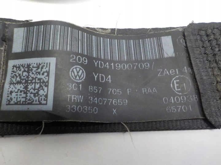 VW PASSAT B6 CEINTURE DE SÉCURITÉ TENDEUR GAUCHE 3C1857705P 34077659