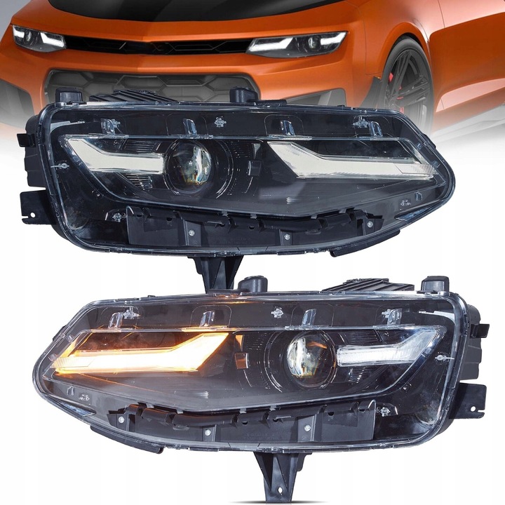 CHEVROLET CAMARO 2019-2024 FARO FAROS PARTE DELANTERA COMPLETO DIODO LUMINOSO LED VLAND JUEGO 