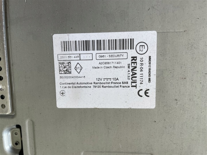 RADIO CHÂSSIS NAVIGATION NAVI DOTYK ÉCRAN RENAULT MASTER IV 4 2.3 DCI 19-