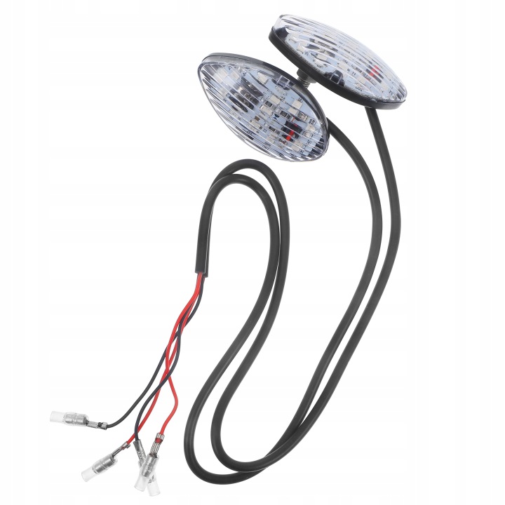 2 PCS STYLOWE PRZEZROCZYSTE CLIGNOTANTS LED VERS MOTOCYCLETTES