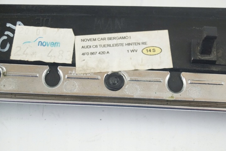 MOULURE DÉCORATIVE DÉCOR BOIS PORTES AUDI A6 C6 QUATTRO 4F0867410