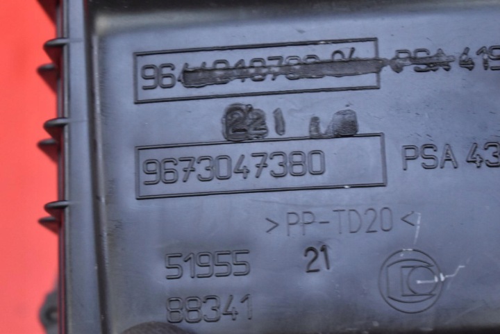 CHÂSSIS FILTRE AIR 9673047380 PEUGEOT 508 1 I 2.0 HDI 140 KM 10-14