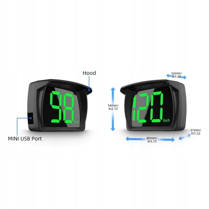 MONITEUR HEAD UP PROJECTEUR LED LCD HUD OBD