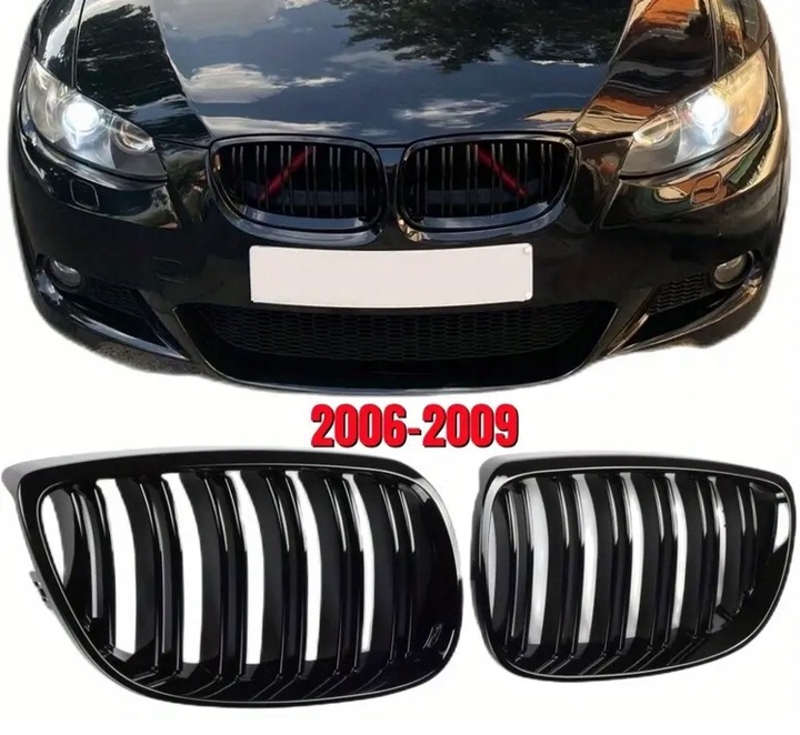 REJILLAS REJILLA DE RADIADOR REJILLA NEGRO LUSTRE PARA BMW E92 E93 ANTE RESTYLING 2006-2009 ALA M3 