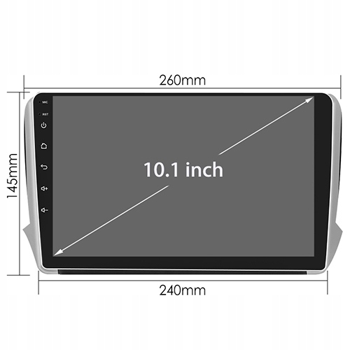 PEUGEOT 208 2008 2012-2019 RADIO ANDROID GPS 32GB 