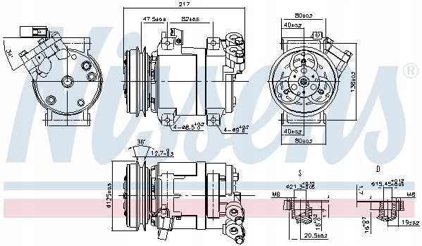 COMPRESSEUR DE CLIMATISATION 890064 NIS