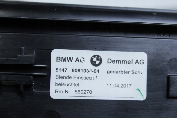 BAGUETTES SEUIL DÉCORATIF MODULE RÉTROÉCLAIRÉ ENSEMBLE BMW G32 6GT