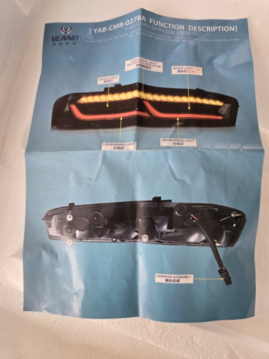 CHEVROLET CAMARO 2016-2018 SMOKED NOIR SOMBRE FLOTTANT CLIGNOTANT