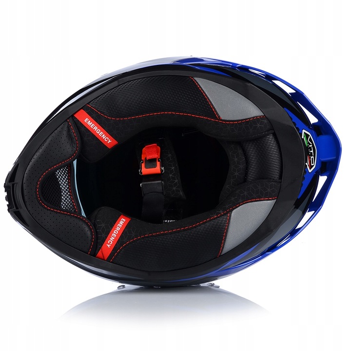 CASCO PARA MOTOCICLETA | VITO PRESTO BLUE | INTEGRALNY SISTEMA PINLOCK + TAPAOBJETIVO 