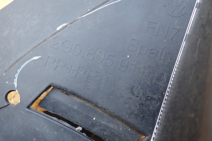 VW POLO VI 2G0 18- PASSAGE DE ROUE AVANT GAUCHE 2G0805911 D