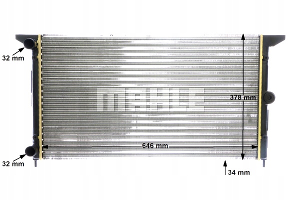 RADIATEUR MOTEUR EAU FORD GALAXY I SEAT ALHAMBRA VW SHARAN 1.9D 2.0
