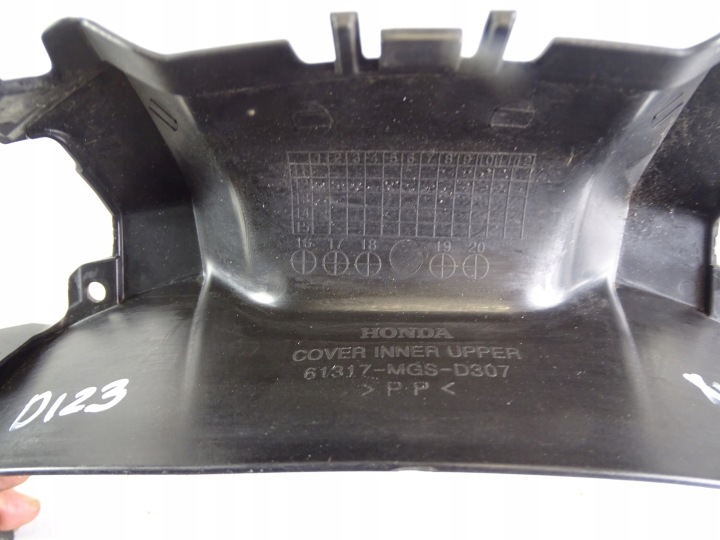 D123 HONDA NC 750X 750 X REMPLISSAGE PROTECTION DÉFLECTEUR D'AIR 61317-MGS-D307