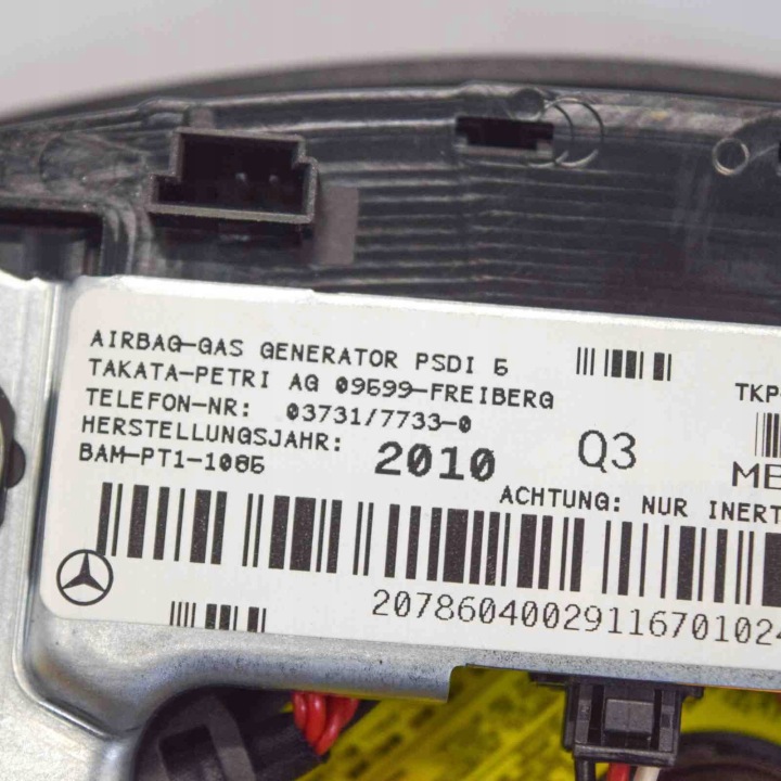 AIRBAG CONDUCTEUR MERCEDES-BENZ E (W212) 2078604002 10005245 3.0L 195KW 2011