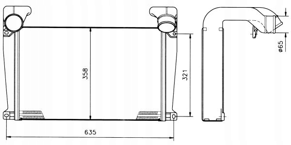 NRF 30093 RADIATEUR AIR DE CHARGE