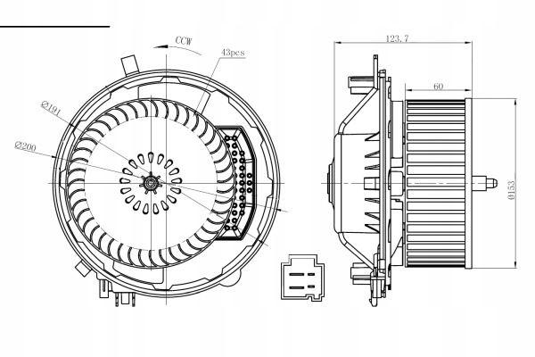 VENTILADOR DEL RADIADOR VW PASSAT 2.0D 15- 