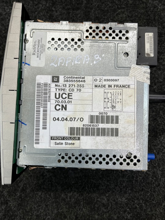 OPEL VECTRA ASTRA ZAFIRA RADIO D'USINE 13271253