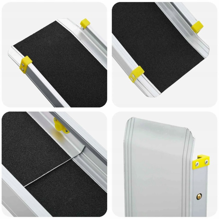 RAMPY POUR WOZKOW 2 PCS NOIR 152 X 19 X 5,5 CM ALUMINIUM