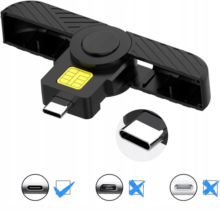 LECTOR MAPAS KIEROWCOW USB - C PLEGADIZO CR331 PARA SMARTFONA 