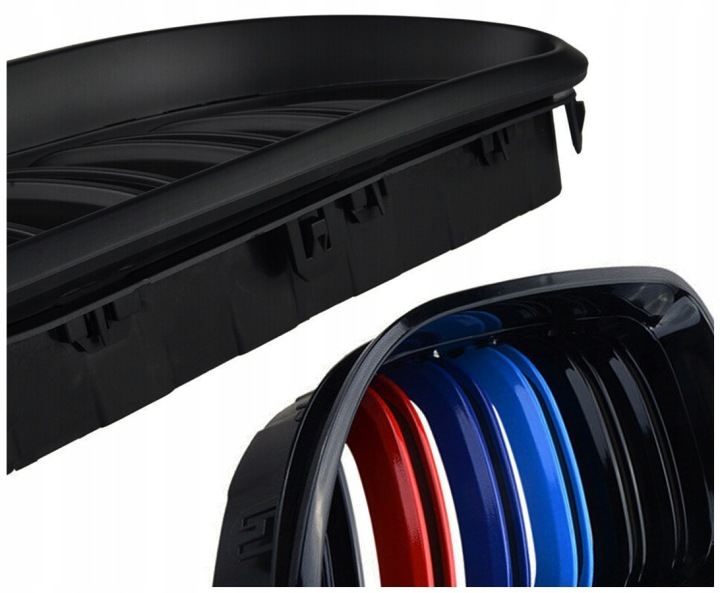 GRILLE GRILLES BMW F06 CABRIO NOIR MATT M-COLOR DUAL PIEKNE