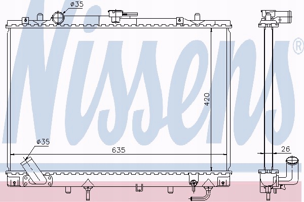 NISSENS 68154 RADIATEUR MOTEUR
