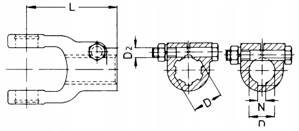 TRANSPALETTE HYDRAULIQUE AVEC VIS BRIDE VIS STYCZNA, 25 MM W2100/W100E WALTERSCHEID