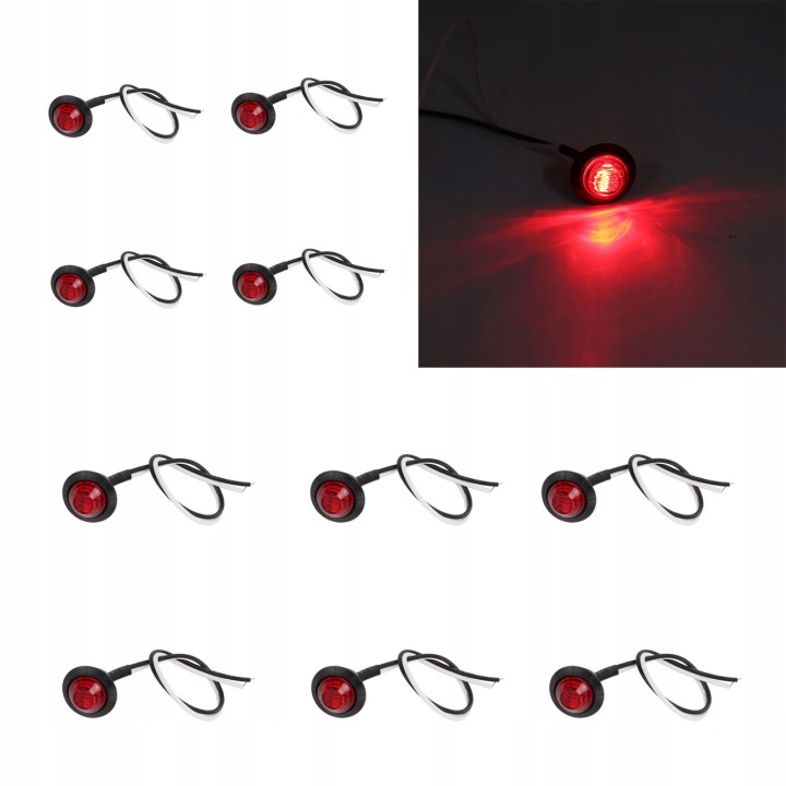 PCS FEU DE POSITION LATÉRAL 12-24 V 3 LED