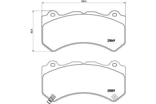 ZAPATAS HAMULC. JEEP GRAND CHEROKEE 10- PARTE DELANTERA 