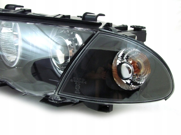 PHARES AVANT HEADLIGHTS ROULEMENT EYES NOIR BMW E46 05.98-08.01 S/T