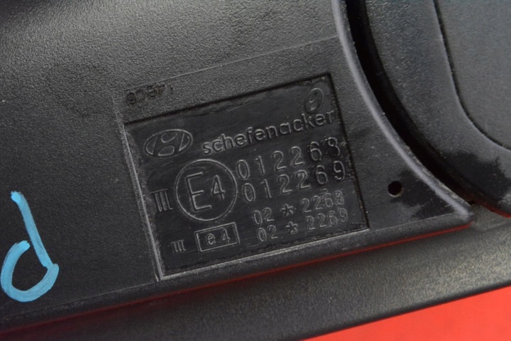 RÉTROVISEUR DROIT ARGENTÉ EUROPE 012268 HYUNDAI TUCSON 1 I 04-10 3 GOUPILLE