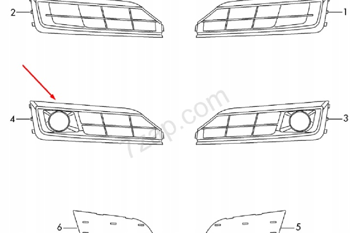 AUDI A8 D4 DROITE PROTECTION ANTIBROUILLARD 4H0807680P 4H0807680P NEUF ORIGINAL