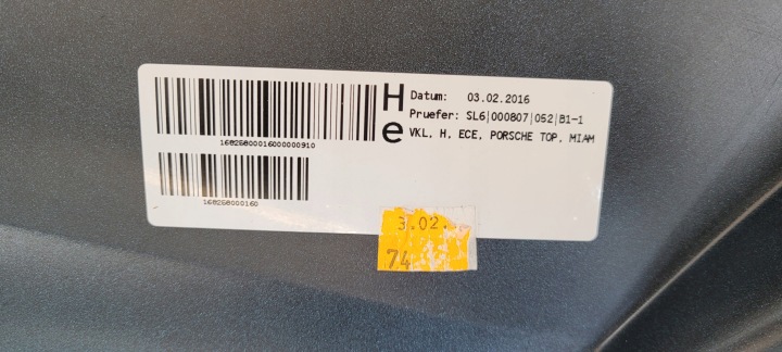 PARE-CHOCS ARRIÈRE ARRIÈRE PORSCHE CARRERA 911 991 TURBO AVEC 2016- 99150541120