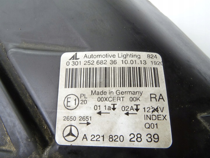 PHARE DROIT DROITE AVANT AVANT BIXENON A2218202839 MERCEDES W221 LIFT